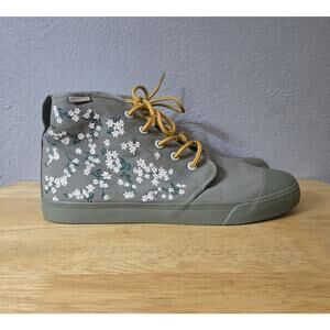 Bangs Women's Size 10.5 Sage Floral Field Canvas Shoes